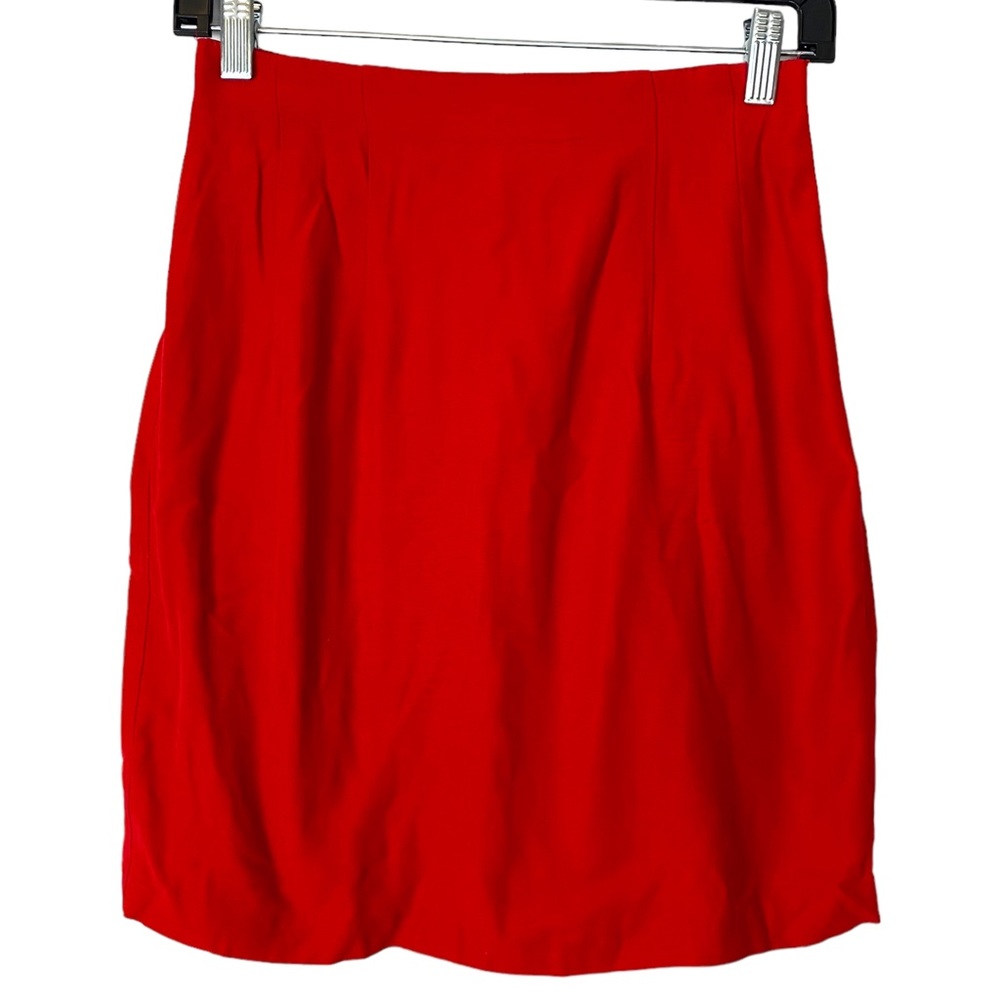 Vintage LINEA Privata Red Mini Skirt